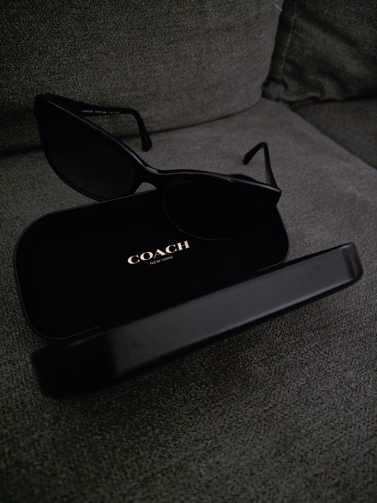 Coach Accessories - COACH Black Cat-Eye Sunglasses with Branded Case